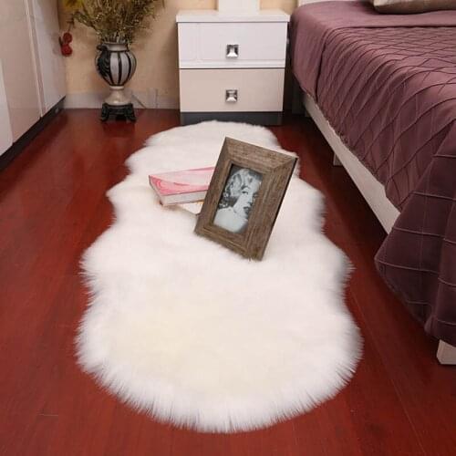 Faux Fur Home Bedroom Sofa Side Carpet Shoe Clothing SHop Decor Rug Plush Shaggy Irregularity Mattress