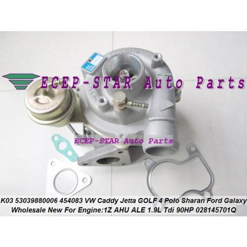 K03 53039880006 53039880006 454083-0002 454083 028145701Q Turbo For Ford Galaxy VW Caddy GOLF 3 4 Sharan Vento 1Z AHU ALE 1.9L