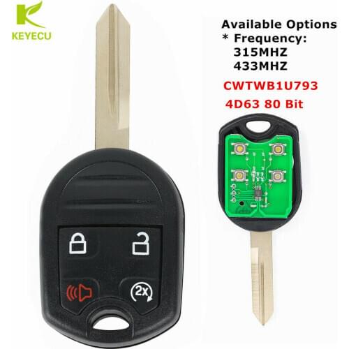 KEYECU Replacement Keyless Entry Remote Start Control Car Key Fob for Ford F150 F250 F350 Explorer CWTWB1U793