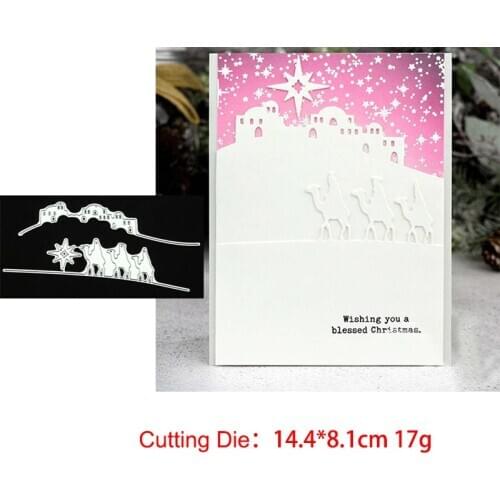 Desert Camel Metal Cutting Dies Stencil DIY Scrapbooking Album Stamp Paper Card Embossing Crafts Decor New for 2020