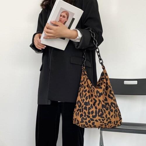 Fashion Corduroy Handbags for Women Thick Chain Totes 2021 Travel Simple Big Portable Shoulder Bag Female Shopping Cosmetic Bags