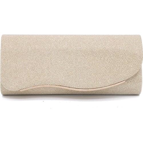 MONNET CAUTHY New Arrival Evening Bags Luxury Glitter Sequin Clutch Bag Solid Color Gold Silver Black Chain Shoulder Strap Bags