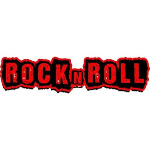13cm x 3.3cm for Pictures of Rock N Roll Logo Car Truck Decal Bumper DIY Occlusion Scratch Personality Car Stickers