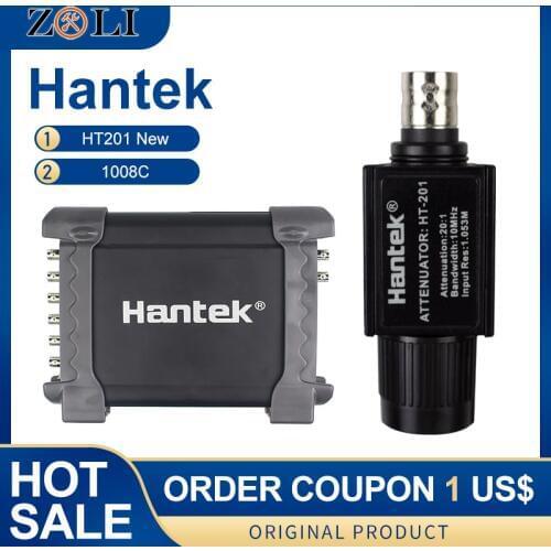 Oscilloscope 1008C Storage of automotive computer USB 8 channel programmable generator probbe with passive attenuator HT201