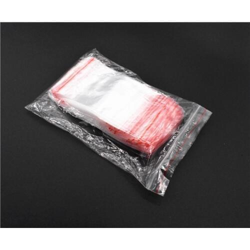 100pcs/lot Plastic Bag Transparent Thick Sealed Zipper Bag Chain Bag Wholesale