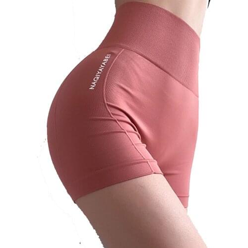 High Waist Shorts Female Gym Leggings Womens Yoga Cycling Sports Short Pants Seamless Push-Up Tummy Control Tights Short Pants