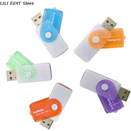 High Speed Multi-Function USB Card Reader 4 In 1 For MS MS-PRO TF Micro Memory Card Smart Reader