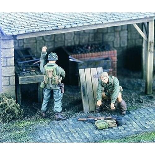 1/35 Resin Figure Model Kit Unassambled Unpainted//1007(2 figures)