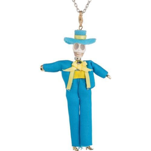 1pcs groom Doll Necklace Pendants New Fashion Skull Doll Necklace Charms Jewelry Women Styles Christmas Gifts Wholesale