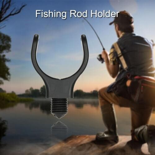 10Pcs Outdoor Fishing Rod Holder Head Support M3/8 Unibody Gripper Rest Threaded Tackle