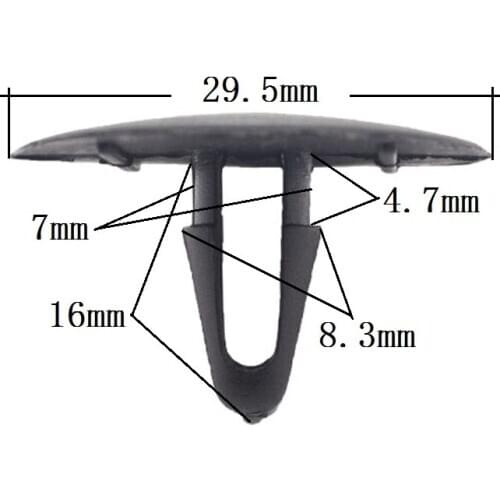 100 Pcs Auto Engine hood Insulation Retainer Clip Fastener Plastic Cover Panel Fasteners For Toyota