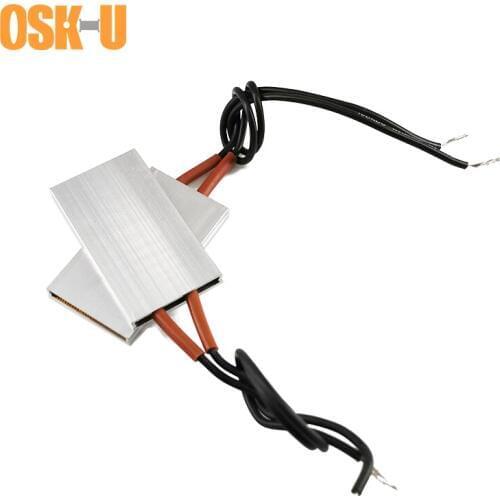 2PCS Thermostatic PTC Heating Element 24V 50x28.5x5mm Heater Element 70/110/200C PTC Electric Heater Plate for Hand Dryer