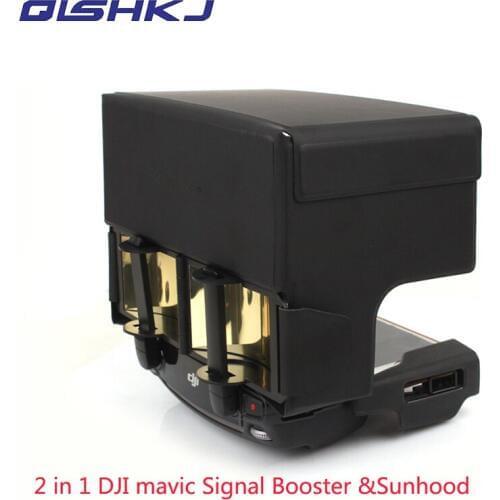 2 in 1 Antenna Range Extender& Remote Controller Sunhood Sunshade Enhance Signal for DJI MAVIC 2 PRO/Air/SPARK Drone Accessories