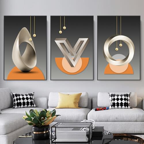 Abstract Geometric Pattern Canvas Paintings Wall Art Posters and Prints Minimalism Nordic Style Wall Picture For Home Decoration