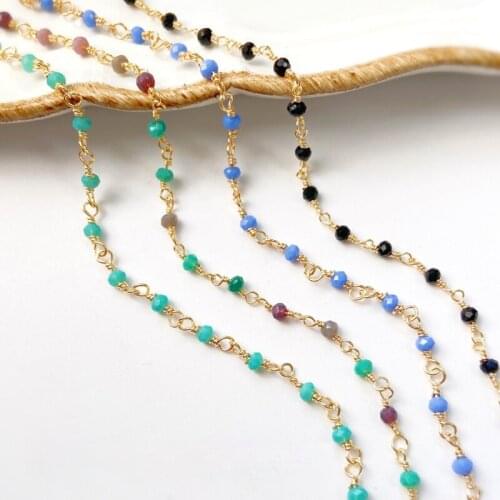 Copper-plated real gold copper chain loose chain DIY color-preserving gold-clad jewelry material homemade bracelet necklace