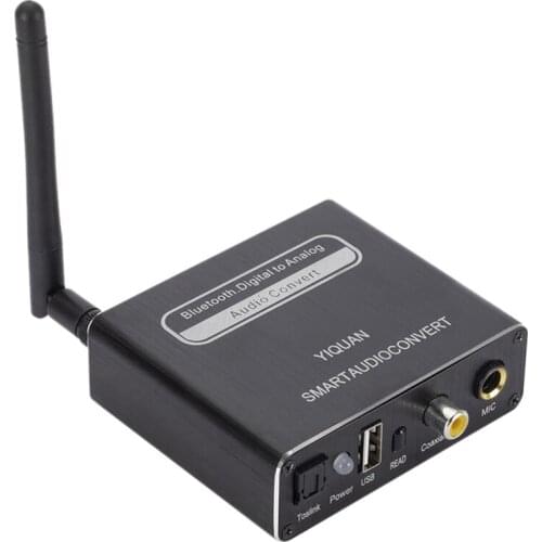 Bluetooth Digital To Analog Audio Converter With Bluetooth 5.0 Receiver With Volume Control 3.5Mm Audio Converter