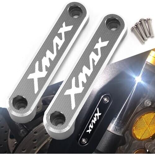 LOGO XMAX CNC Front Axle Side Plate Decorative Cover For YAMAHA XMAX 300/400 Techmax -2019 2020 XMAX300 Tech max XMAX400 Techmax