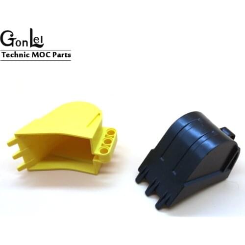 4Pcs/Lot High-Tech SHOVEL 4X5X7 W/ 4.85 HOLE MOC Brick Parts Educational Building Blocks DIY Toys Compatible with 24120 Parts