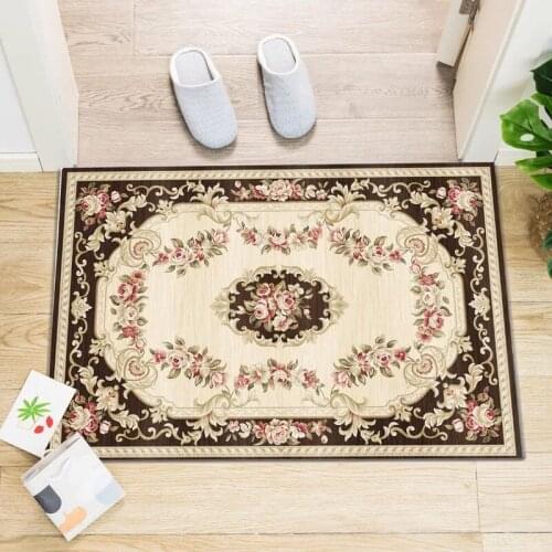 European Pattern Doormat Luxury Bohemia Print Indoor Anti-Slip Mat Door Entrance Bathroom/Living Room/Bedroom Hallway Floor Mat