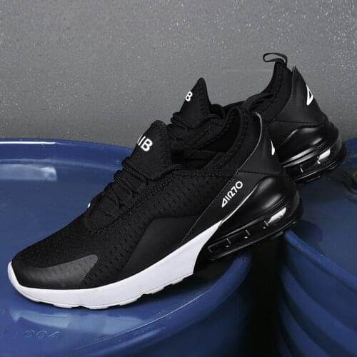 Leisure Mesh With Air Cushion Men Flat Casual Shoes Male Outdoor Sport Sneakers Footwear Walking Training Zapatilla Hombre