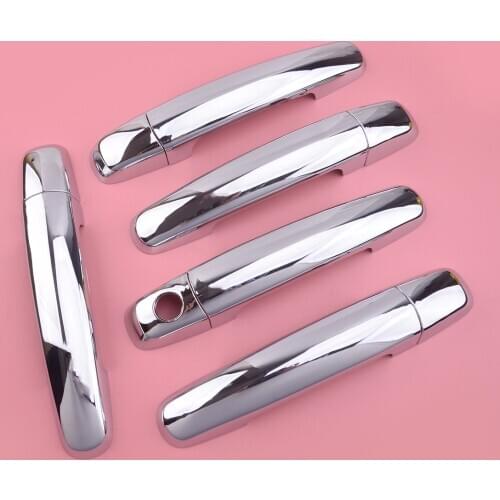10pcs 5-Doors Chrome Exterior Side Door Handle Trim Cover Fit for Suzuki Grand Vitara 2006 2007 2008 2009 2010 2011 2012 2013