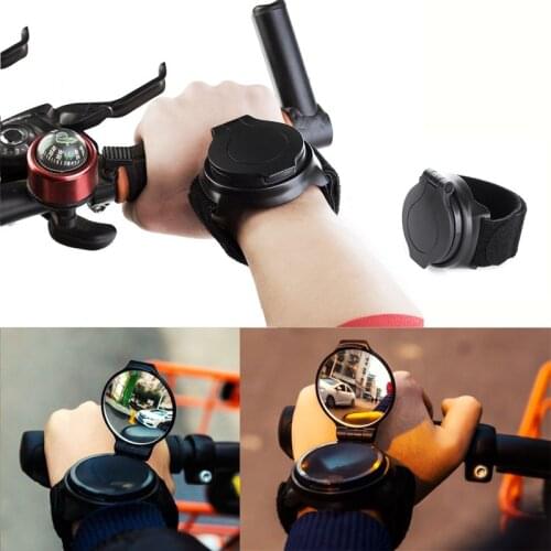New Outdoor Sport MTB Bike Rearview Mirror 360 rotation Wrist Strap