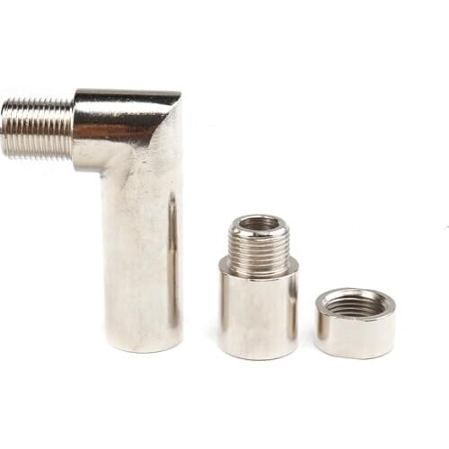 O2 oxygen sensor angled extender spacer 90 degree 02 bung extension M18 X 1.5