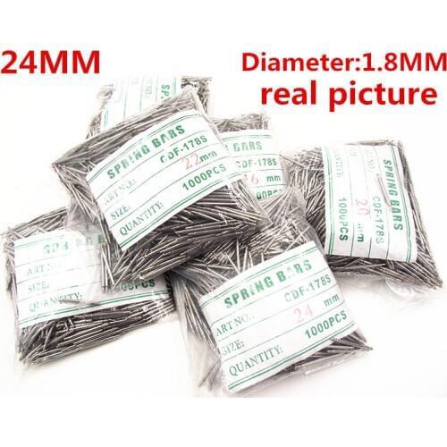 Wholesale 1000PCS / bag High quality watch repair tools & kits 24MM spring bar watch repair parts diameter 1.8MM - BS835