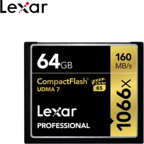 Original Lexar CF Card 128GB Max 160MB/s 32GB 1066x 64GB Compact Flash UDMA7 Memory Card 256GB For Camera HD Camcorder 1080p 3D