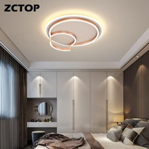 Black Gold Led Ceiling Light Living Dining Room Bedroom Kitchen Home Indoor Lighting Luminaire Lustre Fixture Decor Ceiling Lamp
