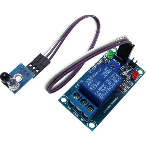 Sindax DC5V 1 CH Infrared Sensor Reflection Trigger Reciever Relay Module