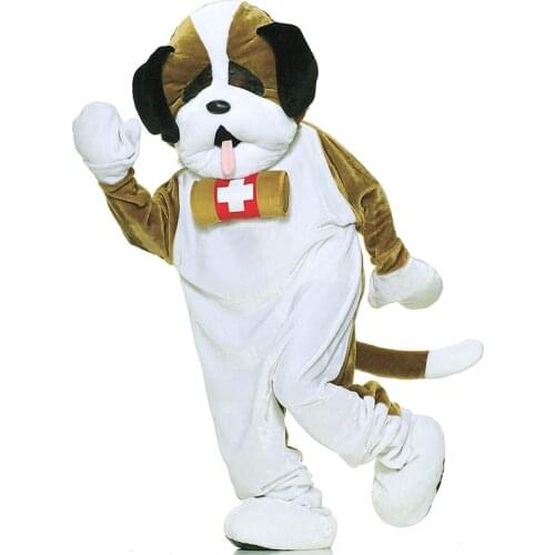 Fursuit Luxurious Plush Dog Mascot Costume Halloween Cosplay Party Dress Up Suit Adult Advertising Jumpsuit