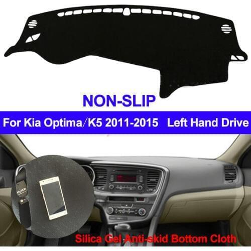 TAIJS Car Dashboard Cover Silicone Non-Slip For Kia Optima K5 2011 2012 2013 2014 2015 Dash Mat ANti-UV Carpet Auto DashMat