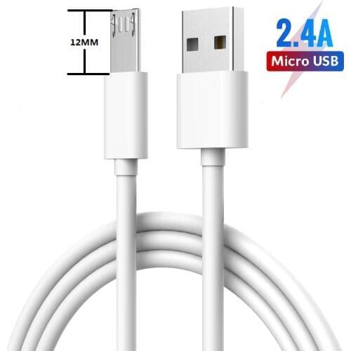 12mm Extra Long Micro USB Charging Cable Android Charger Cord for Xiaomi Redmi 5 Plus Note 4X LG G4 Q7 Doogee X20 X10 X30 S60