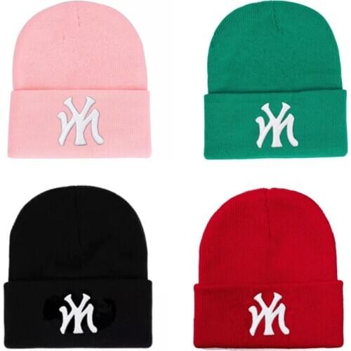 High Quality Brand Cotton Beanie Knitted hat Cap Hip hop hat Keep Warm gift Winter Hat Men Women Dropshipping