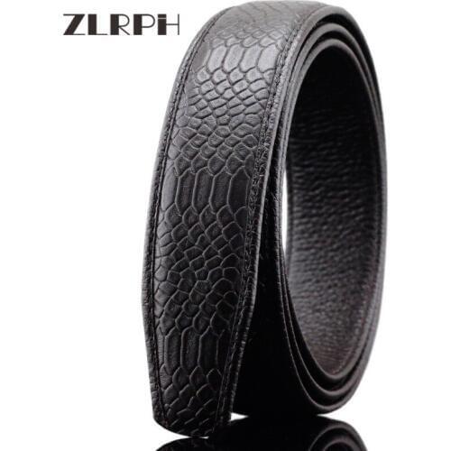 ZLRPH High-grade business double-sided leather belt male belt big net snake pattern GZYY-LY3211
