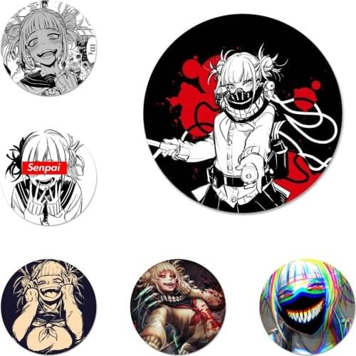 58mm Anime My Hero College Yukiko Badge Brooch Pin Accessories For Clothes Backpack Decoration gift