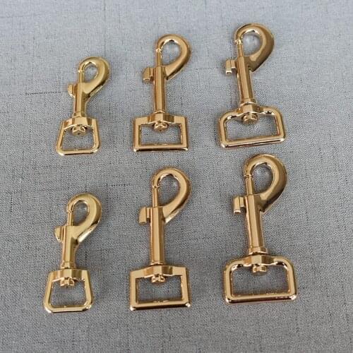 20 Pcs/Lot 15mm 20mm 25mm Golden Metal dog clip hook durable and strong swivel snap hook zinc alloy Diy accessories