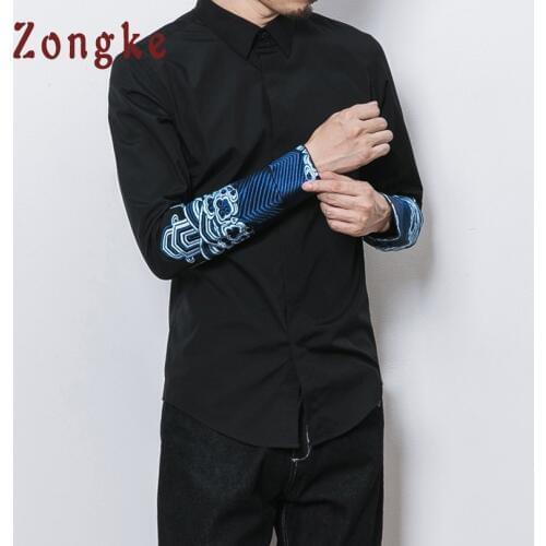 Мужские шелковые рубашки Zongke China At AliExpress