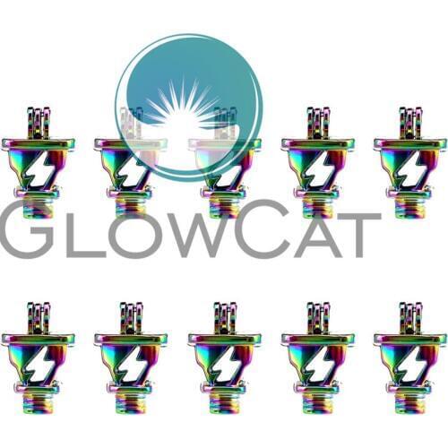 10x C632 Colorful Plug Lightning Pearl Cage Locket Pendant Essential Oil Diffuser Beads Cage DIY Jewelry Locket For Oyster