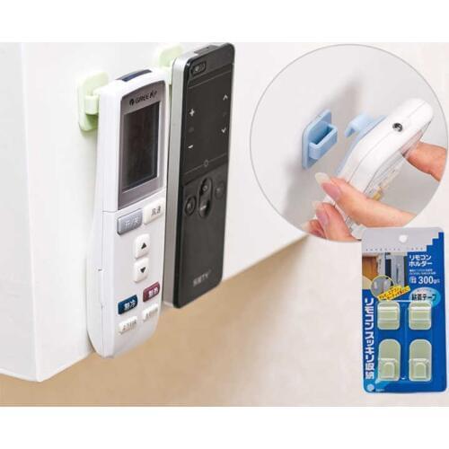 2pcs/lot Multi-function Paste Tv Air Conditioner Remote Control Hanger Hook Wall Hanging Strong Remote Storage Holder Hooks
