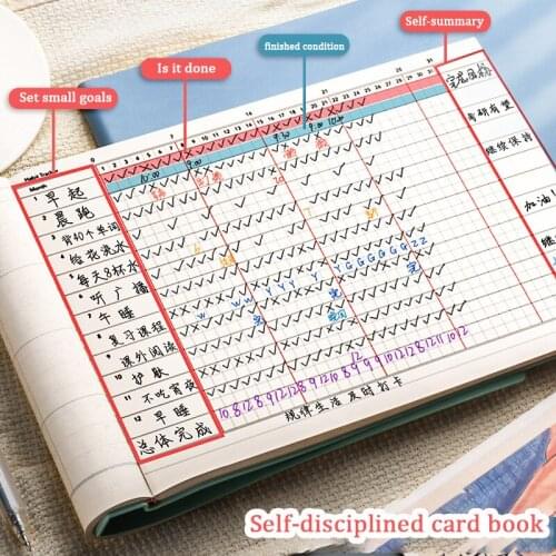 2021 Self-discipline Daily Plan Notebook Management Schedule Mind Map Book Month And Week Planning Students Agendar 100 Pages