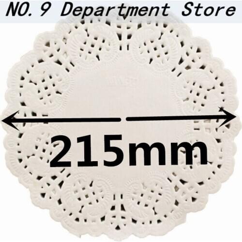8.5inch 100pcs/lot Round Lace Paper Oil Absorbing Paper Christmas Party Wedding Supplies Cake Biscuit Decoration Bottom Paper