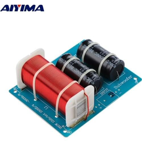 AIYIMA 260W Subwoofer Audio Crossover Professional Midrange Bass Frequency Divider For 4-15 Inch Woofer Speaker Filter 150Hz 1PC