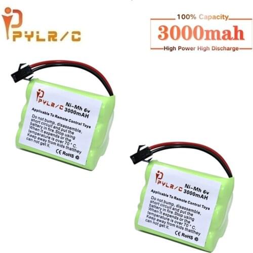 6v 3000mah Rechargeable Battery For Rc toys Cars Tanks Robots Gun AA NI-MH Battery 6v Battery Pack For Rc Boats With SM Plug