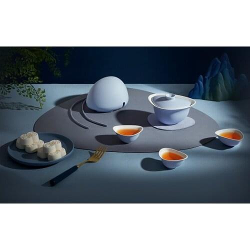 Tea Set Ceramic Cover Bowl Travel Portable Tea Cup Tea Set Tea Ware Bag Sancai Cup Home Office Tea Set Porcelain Tea Pot Set