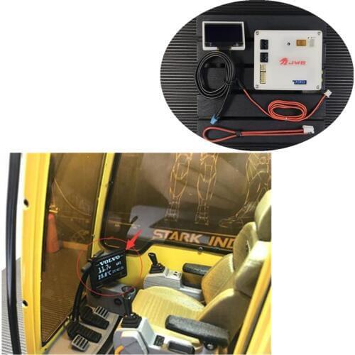 Rc Engineering Mechanical Model Cab Interior Screen Meter Sets For 1/12 Scale Remote Control Toys Hydraulic Excavator CAT VOLVO