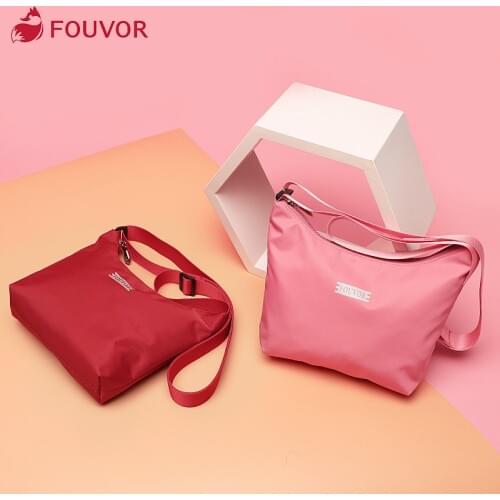 Fouvor 2021 new Small fresh mini bag female bag simple messenger bag girls canvas shoulder bag 2957-03