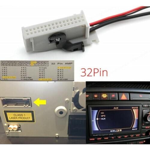 Bluetooth Module Wireless Audio Input For Audi RNS-E Stereo Adapter AUX A4 TT Navigation A8 Radio 32Pin A3 R8 G3G5