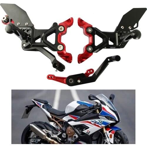 Moto Adjuster Footrest Rear Sets Foot Pegs Rests for BMW S1000RR 2020 Motorcycle CNC Accessories S1000 RR 2020